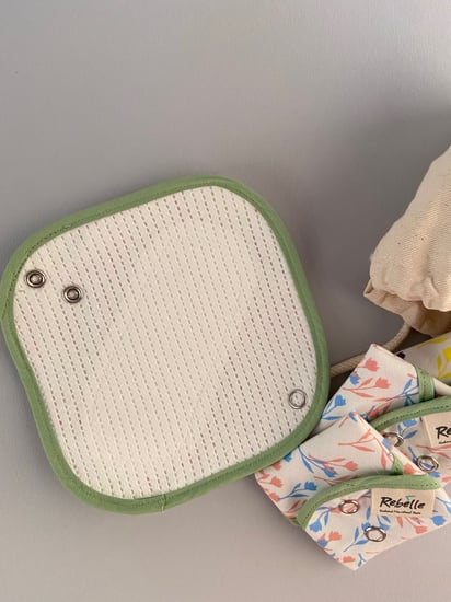 فوط صحية قماشية يومية قابلة للغسيل مجموعة من 6 فوط