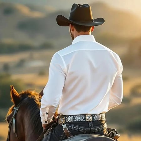 قميص أكمام طويله بطابع لاتيني