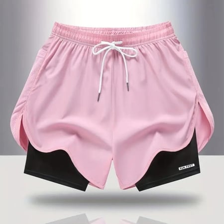 شورت رياضي للنساء 2 في 1