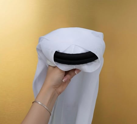 شماغ  مجمع أبيض A001