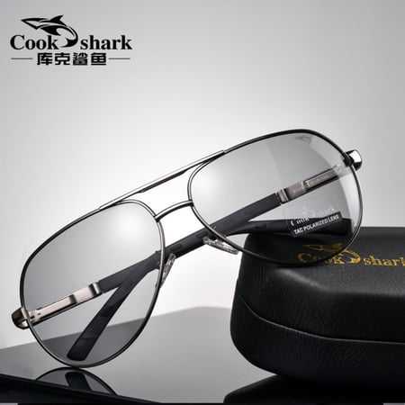 Cooshark-نظارات شمسية للرجال مناسبة للقيادة