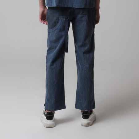 Two Tune Denim Pants - Blue