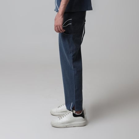 Two Tune Denim Pants - Blue