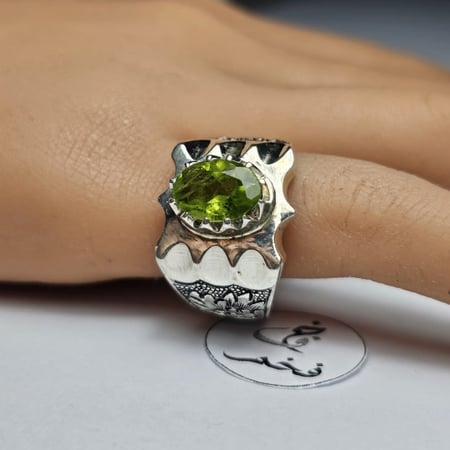 زبرجد اكوامارين خاتم زبرجد زبردج زمرد ريحاني خاتم ملكي خواتم حجر كريم