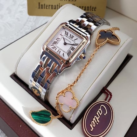 ساعة كارتير نسائي درجة اولى مع اسورة