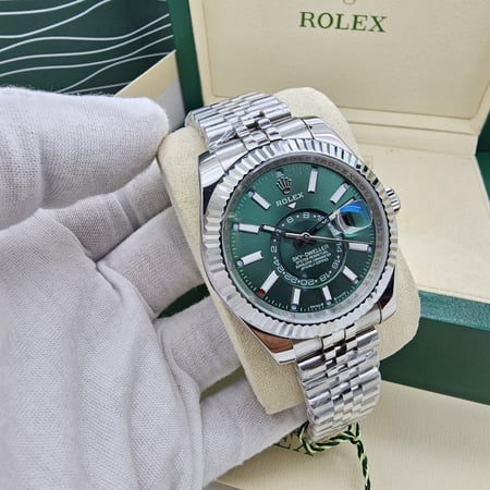 ساعة رولكس سكاي ديلر رجالي اتوماتيك درجة اولى