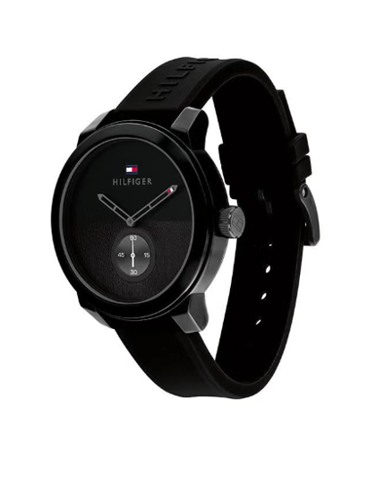 ساعة يد بعقارب وبسوارٍ من السيليكون طراز 1791802 للرجال من تومي هيلفيغر