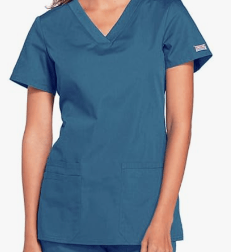 بلوزة طبية بقبة V من شيروكي للنساء size-M
