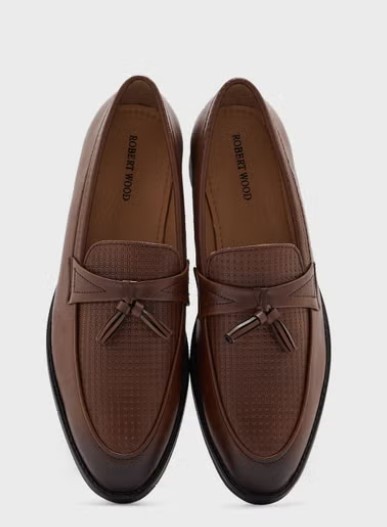 حذاء رسمي بدون رباط للرجال من روبرت وود size-43 EU