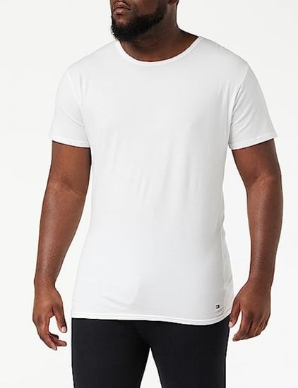 3 تيشيرتات قطنية متمددة بكم قصير للرجال من تومي هيلفيجر size-XL