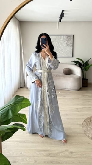 قفطان مغربي مطرز فخم