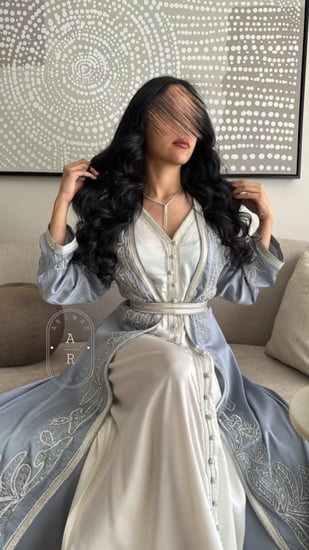 قفطان مغربي مطرز فخم