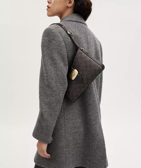 حقيبة كتف إليزا (بني)