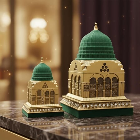 Green Dome Decor - تحفة ديكور القبة الخضراء
