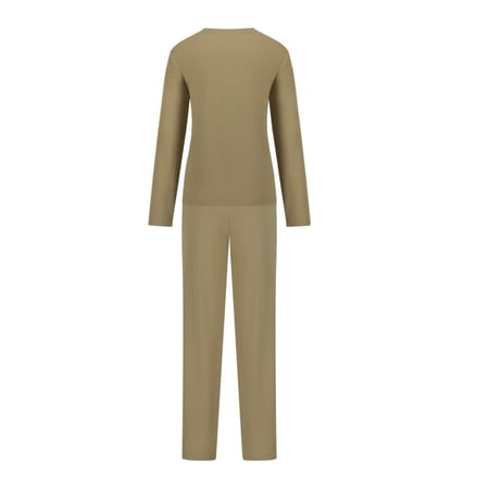 ملابس نوم نسائية باكمام طويلة - زيتي فاتح