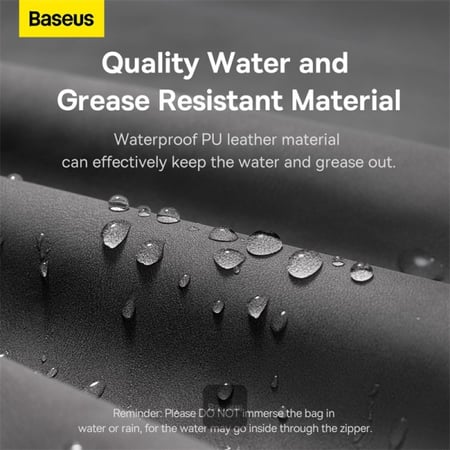 Baseus حقيبة سفر صغيرة من سلسلة Baseus EasyJourney وحقيبة هاتف وسماعات رأس وأشياء صغيرة أخرى باللون الرمادي = 6932172622343