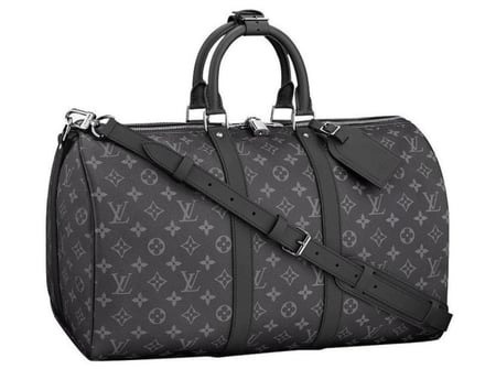 شنطة سفر  يد لويس فيتون   - 50 LV Keepall Bandoulière