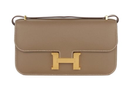 حقيبة ايرمز كونستانس   -  Hermes Constance Elan Etoupe Epsom Gold Hardware