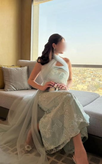 فستان سهرة ناعمه