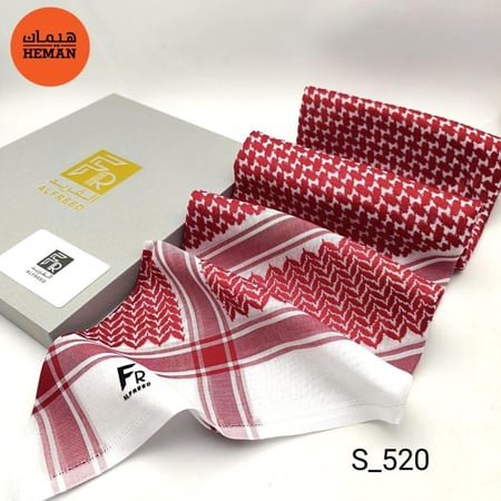 شماغ الفريد احمر S-520