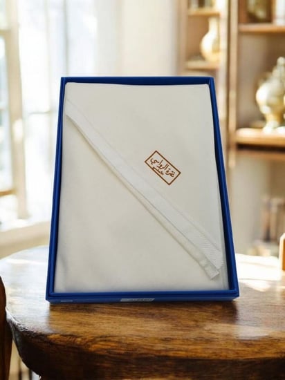 غترة صوف سادة بيج الرواسي 902