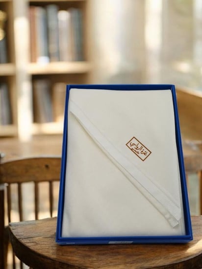 غترة صوف سادة بيج الرواسي 902