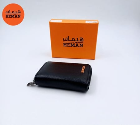 محفظة رجالية سحاب جلد من هيمان