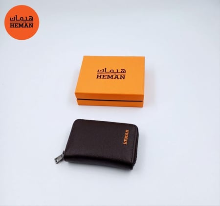 محفظة رجالية سحاب جلد من هيمان