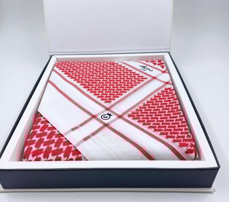 شماغ اصلي ليفنت احمر