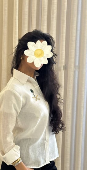 قميص كتان طباعة