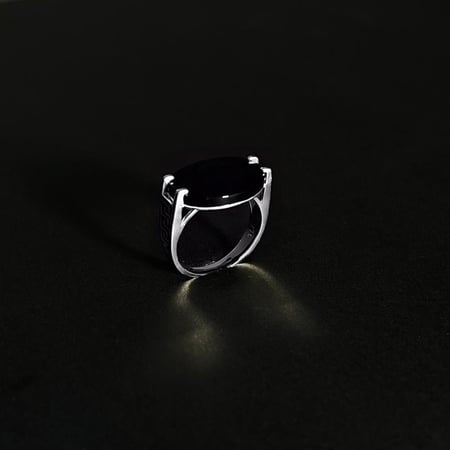 خاتم ملكي مقبض  - أسود نقشه فيرزاتشي