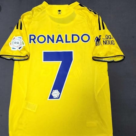 تيشيرت النصر الاساسي خامةالاعبين الجديد بجميع الرعايات