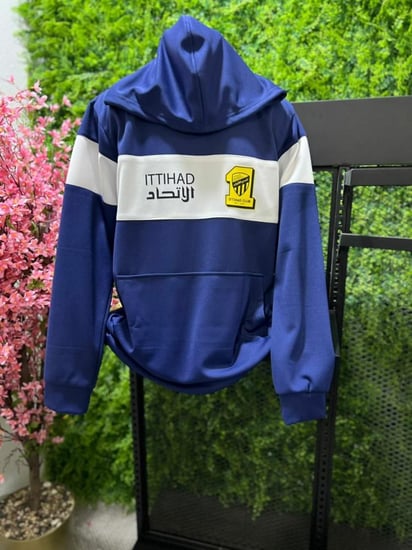 هودي نادي الاتحاد بتصميم أنيق-باللون الكحلي
