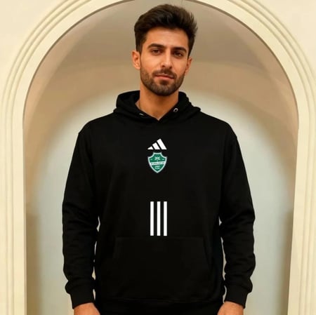 هودي الاهلي الشتوي اللون الاسود