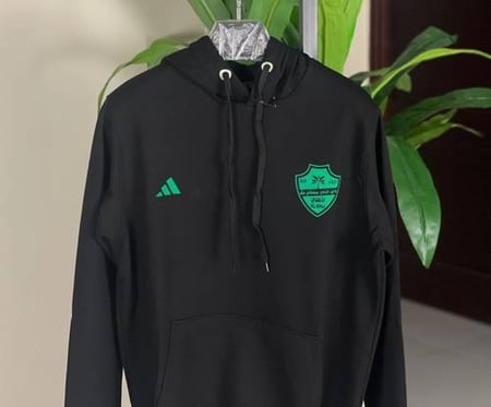 هودي الاهلي السعودي الشتوي اللون الاسود