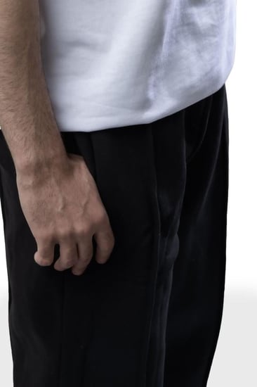 بنطلون قطن اسود