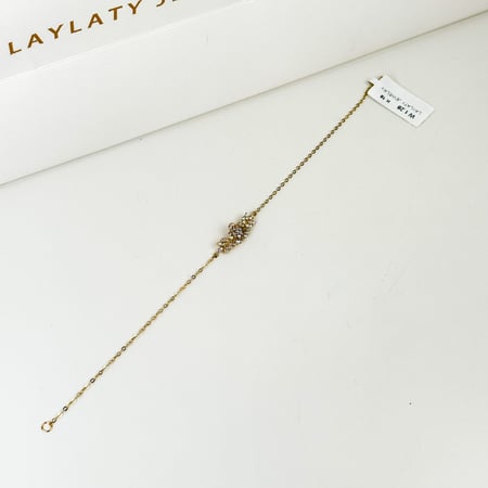 اسورة ذهب عيار18 بوزن 1.28 جم تقريبا