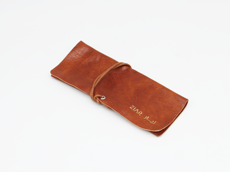 حافظة نظارة جلد طراز قديم لون بني   زيار ZIAR