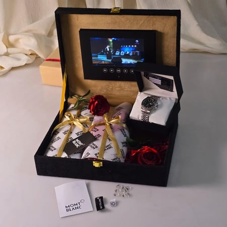 بوكس هدايا شاشة فخم ماركة مونت بلانك