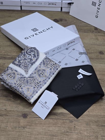 قماش شتوي مع شال كشميري