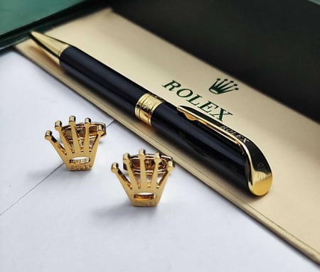 طقم قلم وكبك رولكس