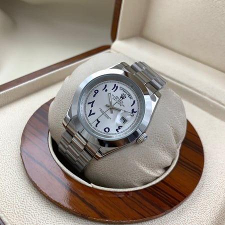 ساعة رولكس هاي كواليتي بعرض عربي وضمان سنة