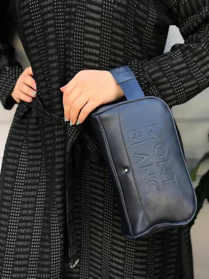 شناط يد صغيرة كحلي مونت بلانك