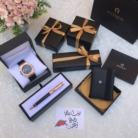 ماركة اقنر  قلم مع محفظة  محفظة وقلم اقنر