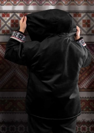 جاكيت رجالي شتوي اسود سدو