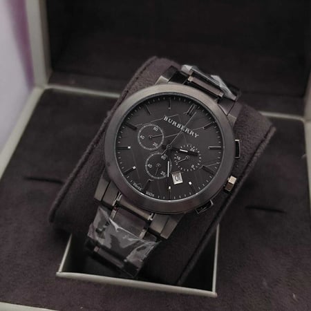 ساعات بربري رجالية اسود