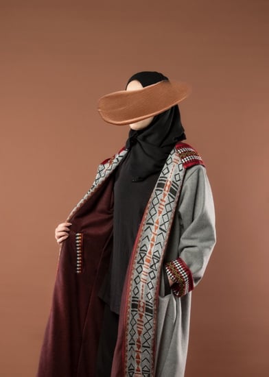 فروة نسائية دبل فيس وجهين بتصميم سدو