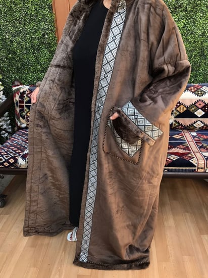 فرو شتوي فخم بني الاكثر طلب من متجر مون