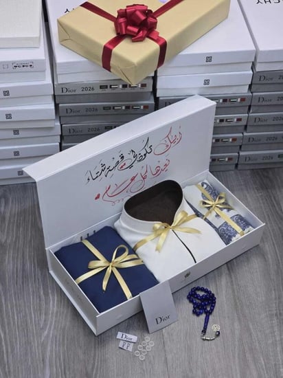 طقم رجالي شتوي فاخر - سديري + قماش + شال - إصدار 26