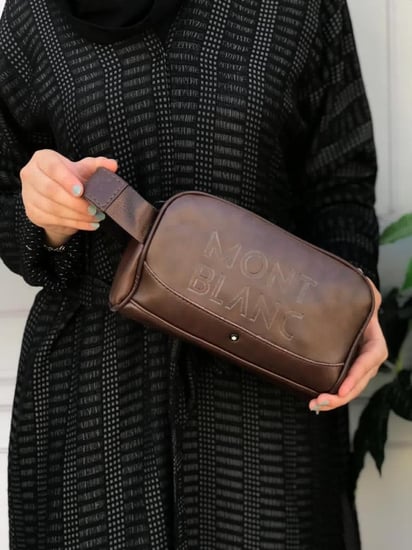 شنطة مونت بلانك لون بني